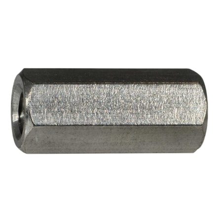 Midwest Fastener Coupling Nut, #10-32, 18-8 Stainless Steel, Not Graded, 3/4 in Lg, 6 PK 931201